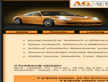 Tablet Screenshot of ag-auto-group.sk